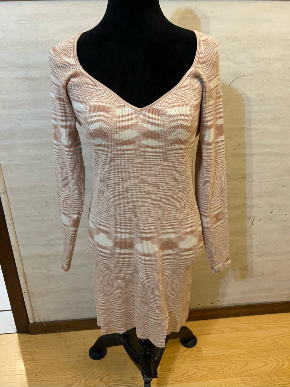 Altar'd State Fitted Long Sleeve Sweater Dress.